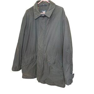 Mephisto Mens Size Large Olive Green Collared Snap Chore Jacket Rare